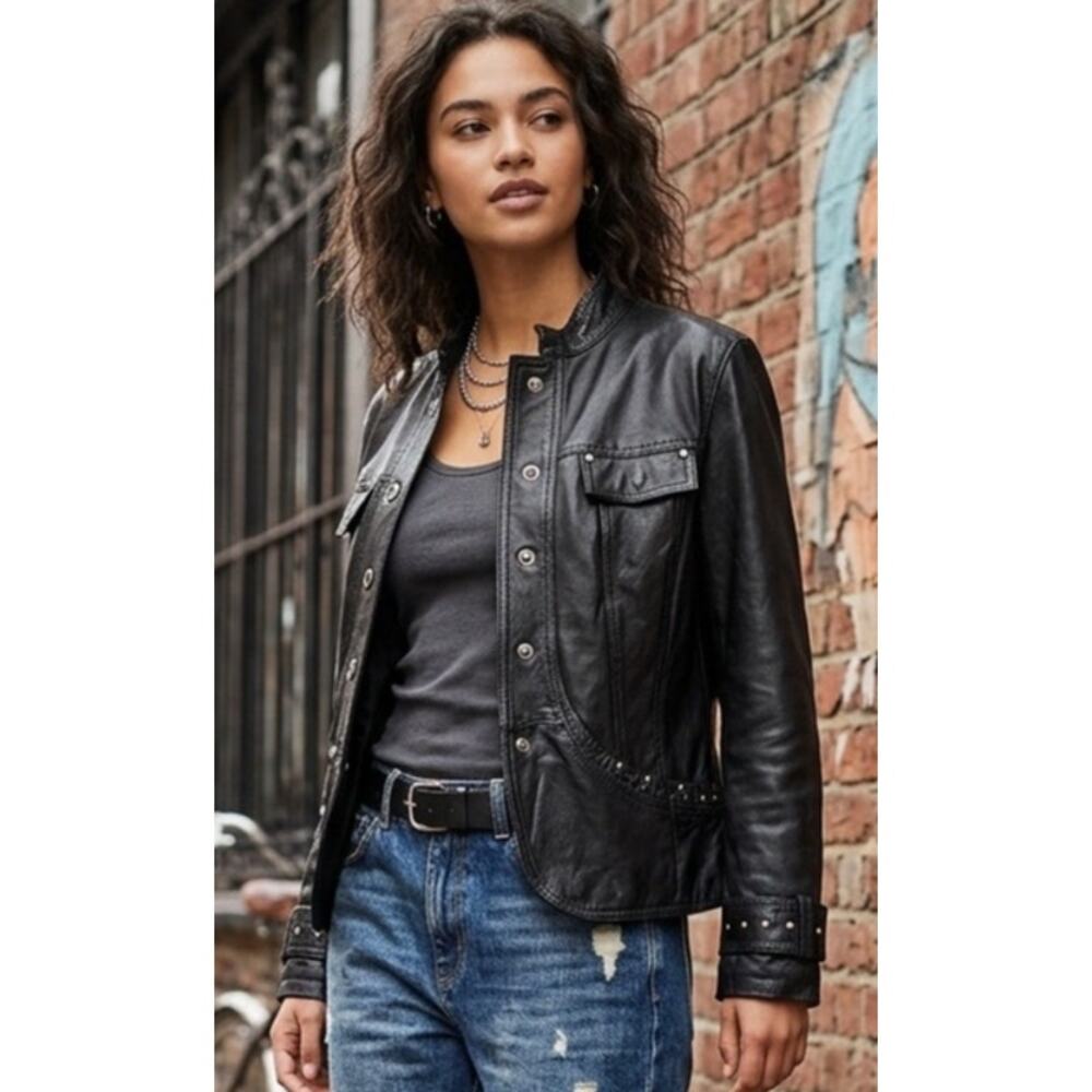 Live a Little Edgy Streetwear Leather Jacket
